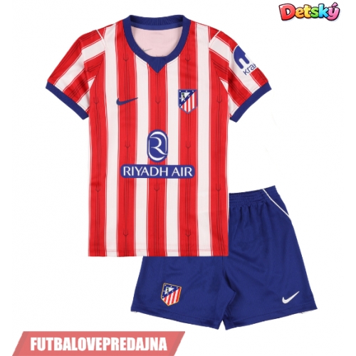 Lacne Dětský Futbalové dres Atletico Madrid Rodrigo Mendoza #4 2026-27 Krátky Rukáv - Domáci (+ trenírky)